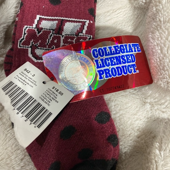 TopSox UMass kids socks collegiate licensed product 3pk NWT child shoe size 1-7 - Picture 6 of 6